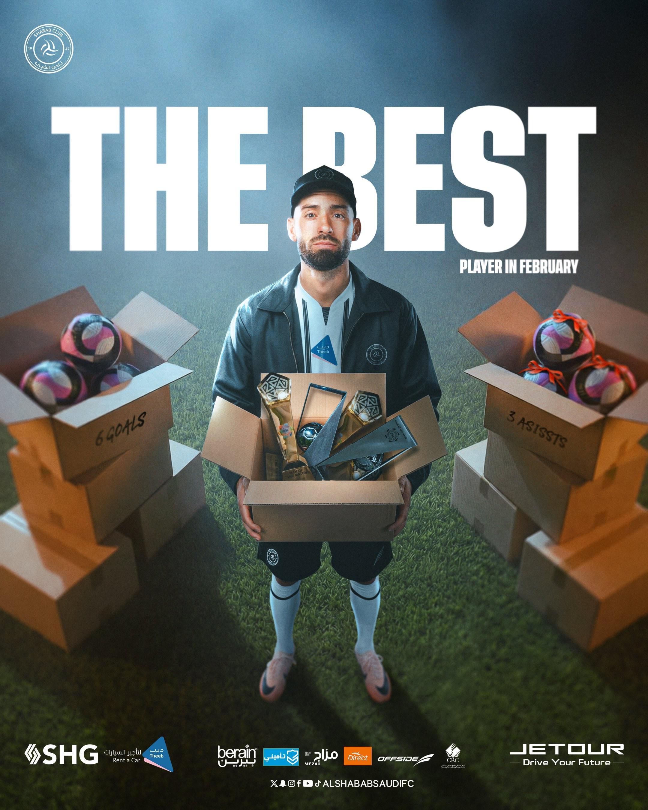 et365（中国）官方网站、APP下载、bet365 Sports-6场贡献6球3助攻，卡拉斯科当选沙特联二月最佳球员